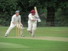 Matty steers one through the leg side