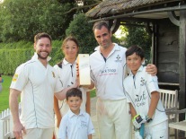 Family of the Match award goes to the Jones - Emma, William and Matthew